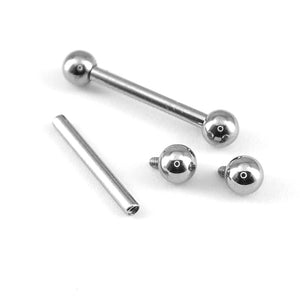 Barbell - Invändigt gängad rak stav till piercing
