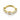 Clicker ring till piercing i guld med kristaller