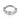 Clicker ring till piercing i silver med kristaller
