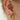 Öra med ear cuff och två hoops örhängen i guld