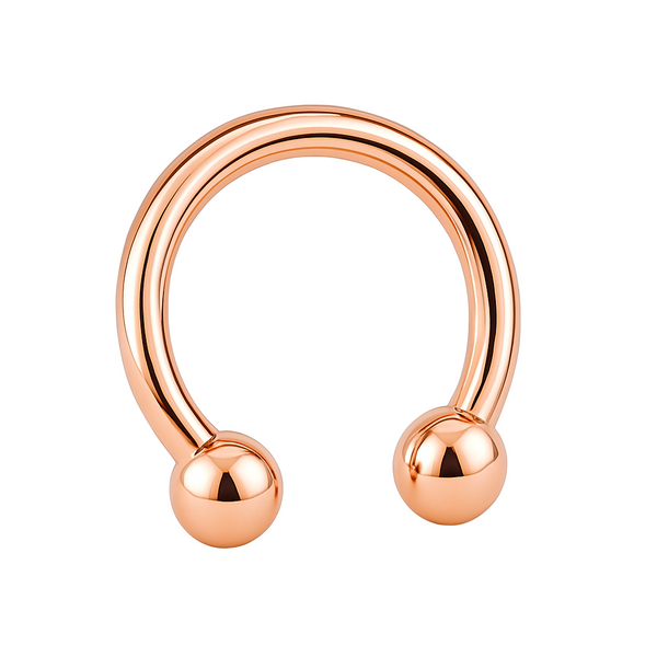 Hästsko - Ring till piercing - Roséguld