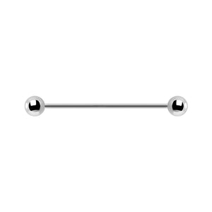 Industrial Piercingsmycke - Stav med kulor - Barbell i kirurgiskt stål