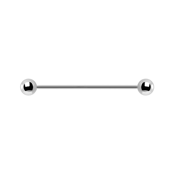Industrial Piercingsmycke - Stav med kulor - Barbell i kirurgiskt stål
