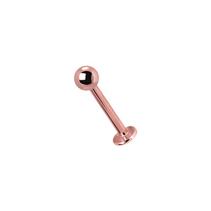 Labret Stav - 24k-Roséguld PVD med kula