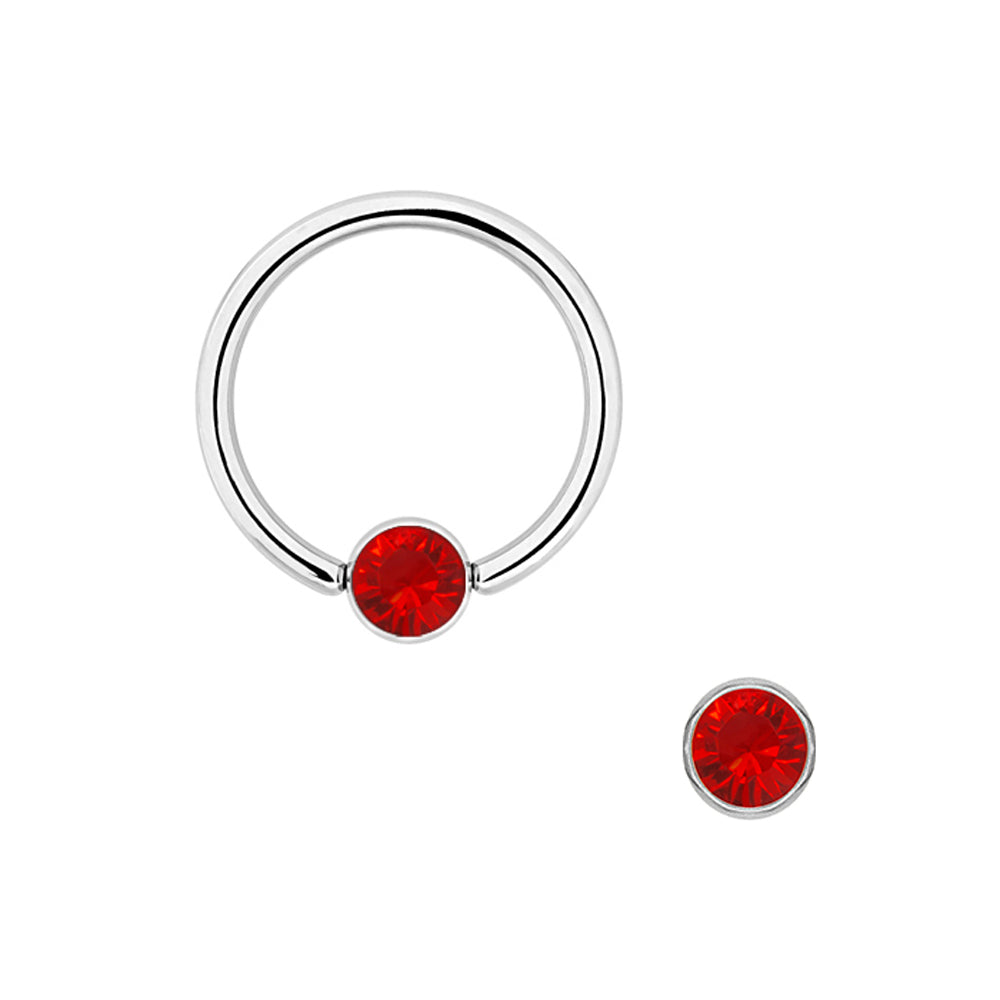 Clip-in Kula Röd Kristall – Ornament