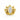 Piercingsmycke i guld med motiv av en lotusblomma med vit marquise kristall i mitten
